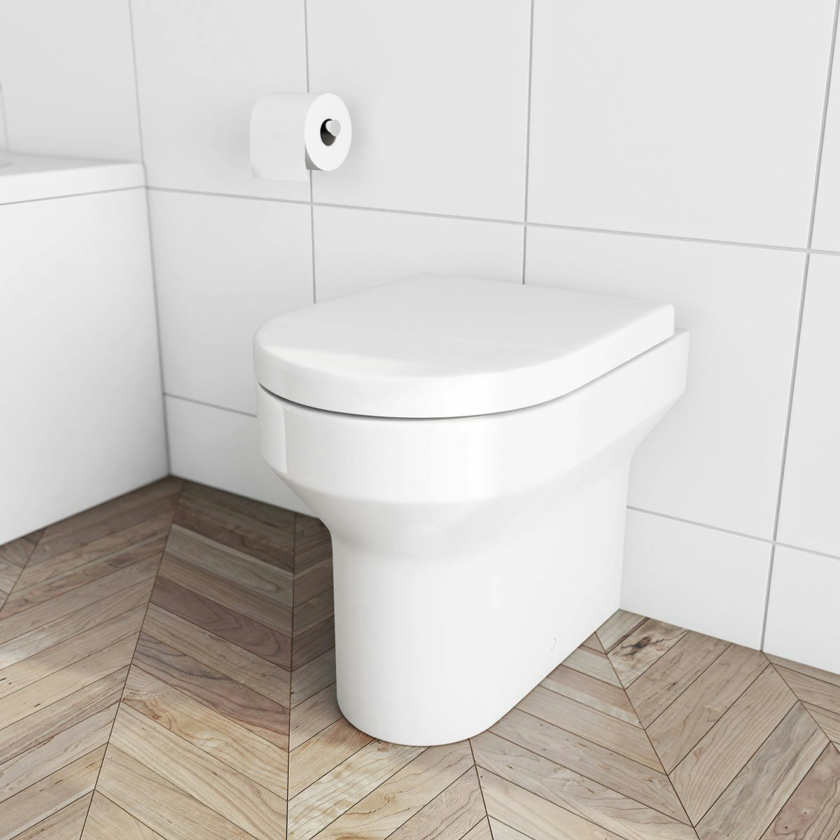 Orchard Wharfe back to wall toilet with soft close toilet seat